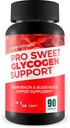 Pro Sweet Glycogen Support - Notre meilleur supplément de soutien du sang sucré - Sugar Health Blood Health & Blood Circulation Support Supplément pour l'équilibre du sucre et de la circulation du sang Boost Blood Vessel Support