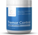 Simplesa Tremor Control, L-Arginine Alpha-Kétoglutarate Supplément, Comprend GABA, Ubiquinol, et Niacine, 360g AAKG Supplément en poudre, soutient la lutte contre les tremblements et la santé musculaire