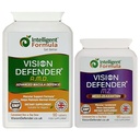 Vision Defender AMD et Vision Defender MZ Macula Health Bundle - AREDS2 Formula boosted by Optimum High Strength Meso-Zeaxanthin Vegan Health Supplement (90 jours d'approvisionnement)