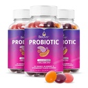 Gommies probiotiques BeLive - Probiotiques avec 5 milliards d'UCF pour la santé digestive, hommes, femmes et enfants suppléments probiotiques pour le soutien immunitaire, sans sucre et végétalien – Blueberry, fraise et orange