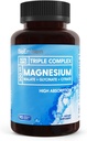 BioEmblem Triple Magnésium Complexe de 300mg Magnésium Glycinate, Malate et Citrate.
