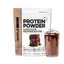 Nettoyez la poudre de protéines de lactosérum, le chocolat, le bruni, le goût naturellement sucré, la poudre de protéines de fécule 100% de gazon avec des enzymes digestives et aucun ingrédient artificiel, sans gluten, 30 portions