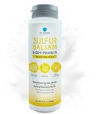 Dr. Robaina Sulfur Poudre corporelle de baume – triple poudre action pour la peau démangeaison, le contrôle de l'humidité et le soulagement de l'odeur – convient pour la peau sensible avec l'eczéma et le psoriasis – Fabriqué aux États-Unis