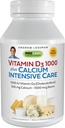ANDREW MOINSMAN Vitamine D3 1000 Plus Calcium Intensive Care 60 Capsules - Essential for Calcium Absorption, soutient la santé osseuse, la fonction musculaire saine. Douce, facile à absorber. Aucun additif