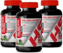 Détox corporel et nettoyage perte de poids - Détox corporel complet et nettoyage complexe 920 MG - Burdock Root Bulk suppléments - 3 bouteilles 300 capsules