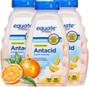 Comprimés antiacide sans sucre, crème orange, carbonate de calcium 750 mg, 90 Comptez chacun (paquet de 3)