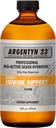 Argentyn 23 Soutien immunitaire professionnel - Argent colloïdal, hydrosol en argent bioactif, 23 ppm, haut de torsion liquide, 16 Fl Oz (473 ml)