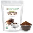Z Alimentations naturelles Poudre de café instantanée biologique - Riche Arôme de Roast, Arabica Poudre d'espresso instantanée avec des antioxydants pour stimuler l'énergie, l'humeur et le focus - Café gastronomique dans un sac refermable, 8 oz