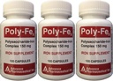 Polysaccharide Iron Complex 150 mg Capsules Iron Supplément 100 Capsules par boîte de 3 Total 300 Capsules