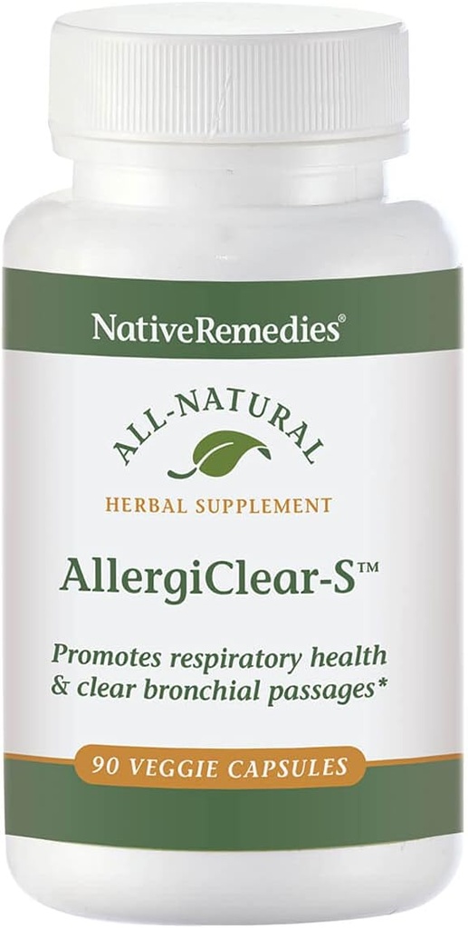 Recours autochtones AllergiClear pour le soulagement pendant la saison de l'allergie (90 comprimés)