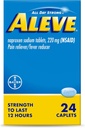 Aleve Pain Relief Naproxen Sodium Caplets ‐ 24 Count