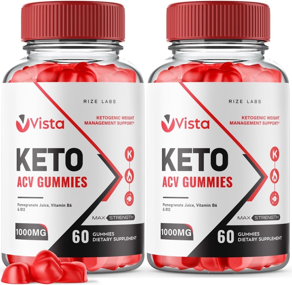 labs de taille (paquet de 2 Vista Keto ACV Gummies pour la perte de poids avancée, supplément VistaKeto, maximum de force Gomitas, des évaluations de formules avancées (120 Gummies)