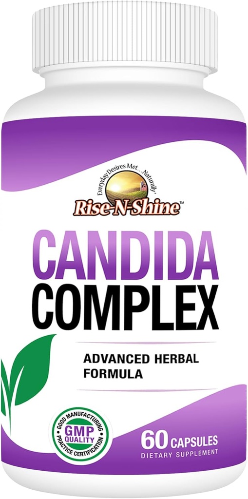 Supplément de soutien Rise-N-Shine Candida -60 capsules