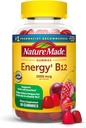 Nature Made Energy B12 1000 mcg, complément alimentaire pour le soutien au métabolisme de l'énergie, 80 gommies, 40 jours d'approvisionnement L'emballage peut varier