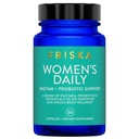 Supplément quotidien digestif et probiotique FRISKA Femmes, Soutien naturel avancé pour la santé digestive féminine, Combats Bloating, Eases Digestion, Soutient l'absorption nutritive, 30 Capsules