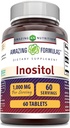 Formules étonnantes Inositol 1000mg Supplément (en anglais seulement) Comprimés non-OGM (en anglais seulement)