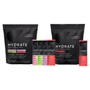 Recherche sportive Hydrate Electrolytes Combo Pack - Sans sucre et naturellement aromatisé avec des vitamines, des minéraux et de l'eau de coco - Supports Hydratation - 32 Packets - Cerise grenade Dominant Saveur
