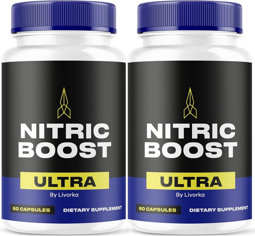 LIVORKA Nitrique Boost Ultra Poudre maintenant dans les capsules, formule avancée - 120 Compte (2 mois d'approvisionnement) - Pack de 2