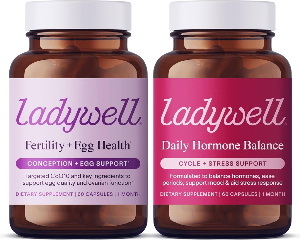 Ladywell Daily Hormone Balance Capsules & Fertilité + Santé des oeufs