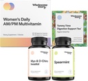 Hormone Balance Support Bundle | Myo-Inositol & D-Chiro Inositol Blend 30-day Supply | Organic Spearmint 30-day Supply | Premium Daily Multivtamin for Women 30-day Supply | Morning Sickness Tea 15ct