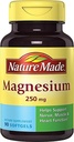 Magnésium naturel 250 mg Softgels liquides 90 ea (paquet de 6)
