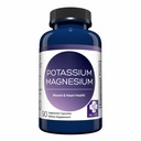 MD. Life Potassium Supplément de magnésium - 90 Capsules - Supplément de potassium de magnésium - Complexe d'absorption élevée - Soutien Santé vasculaire & Crampe des jambes