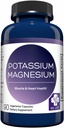 MD. Life Potassium Supplément de magnésium - 90 Capsules - Supplément de potassium de magnésium - Complexe d'absorption élevée - Soutien Santé vasculaire & Crampe des jambes