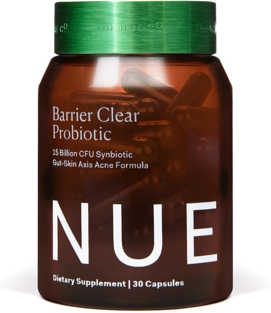 La formule d'acné de l'Axe Gut-Skin de Nue Co. pour tous les types de peau, 30 capsules