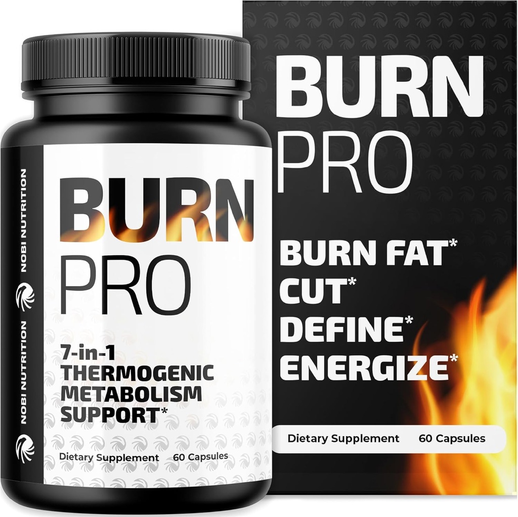 Burn Pro 7-en-1 Métabolisme thermogénique Booster de la gestion du poids Supplément de soutien avec l'appétit et l'énergie Support de ballonnement, tonification Belly ciblée et l'induction de kéto