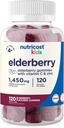 Nutricost Kids Elderberry Gummies (50mg) with Zinc & Vitamin C 120 Gummies - Gluten Free, No Corn Syrup