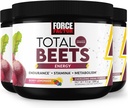 FORCE FACTOR Total Beets Energy Drink Mix 3-Pack, Superfood Beet Root Powder, Nitrates to Boost Energy, Support Circulation, Flux sanguin, Oxyde nitrique et Stamine, Supplément santé cardiaque, 90 portions