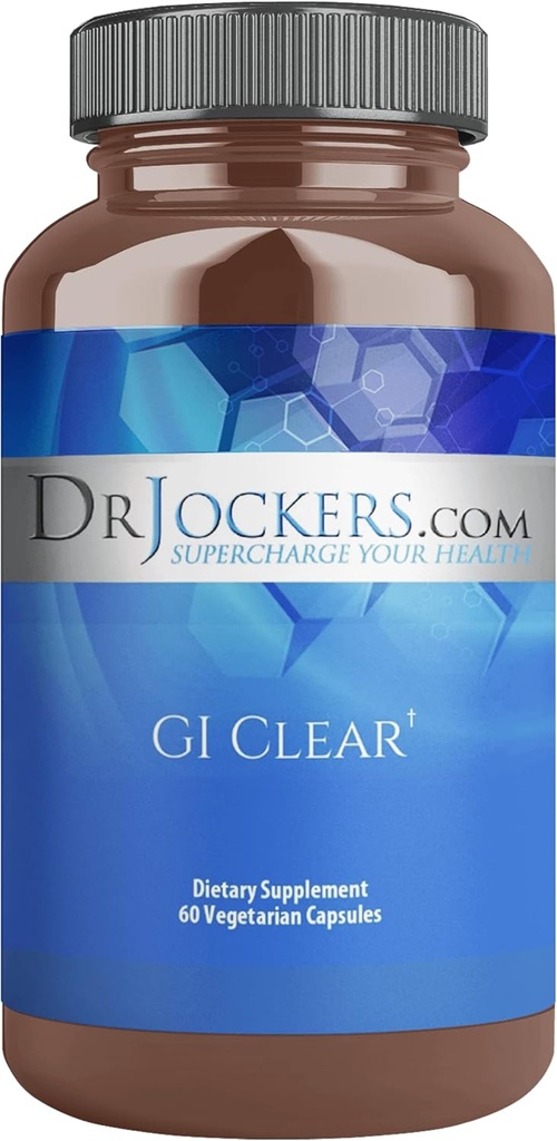 GI Clear par 60 jours d'approvisionnement complet de soutien, usage quotidien, microbiome, supplément alimentaire, Dr Jockers.com