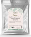 Starwest Botanicals Organic St. John's Wort Powder - Herbe séchée pour thé, Fabriqué à partir de St. John's Wort Flower, soutient la relaxation, certifié Kosher, non-OGM - Bulk 1 lb sac