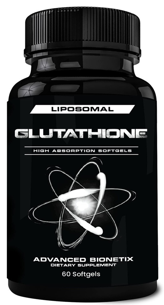 850mg Supplément de glutathion liposomique 60 Total des softgels liposomiques Supplément d'antioxydants avec/Gluta-IVTM, 100X Absorption sur la poudre de glutathion