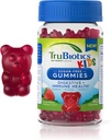 TruBiotics Probiotiques pour les enfants avec prébiotiques et vitamine C, Gommies sans sucre pour le soutien de la santé digestive et immunitaire, Supplément probiotique pour enfants à croquer, Saveur naturelle de fraise, 40 Gommies