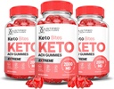 Laboratoires justifiés (3 Pack Keto Bits Keto ACV Gummies Extreme 2000MG Keto Bits Keto Gummies vinaigre de cidre de pomme préparé avec du jus de pomme de grenade poudre B12 Vegan Non OGM 180 Gummys