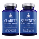 Strack Thrivous Clarity & Serenity – Day + Night Nootropic Bundle pour Focus, Mood, Relaxation & Sleep Support – 120 Capsules Vegan