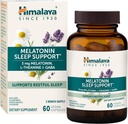 Himalaya Melatonine Soutien au sommeil avec GABA, L-Theanine et Melatonine 3mg pour le soutien au sommeil et l'insomnie occasionnelle, 60 capsules, 2 mois d'approvisionnement