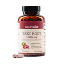 NatureWise Beet Root Capsules 1325mg avec de la betterave biologique - Booster à oxyde nitrique pour la circulation et le soutien de la santé cardiaque - Vegan, sans gluten, non-OGM - 120 capsules[60 jours]
