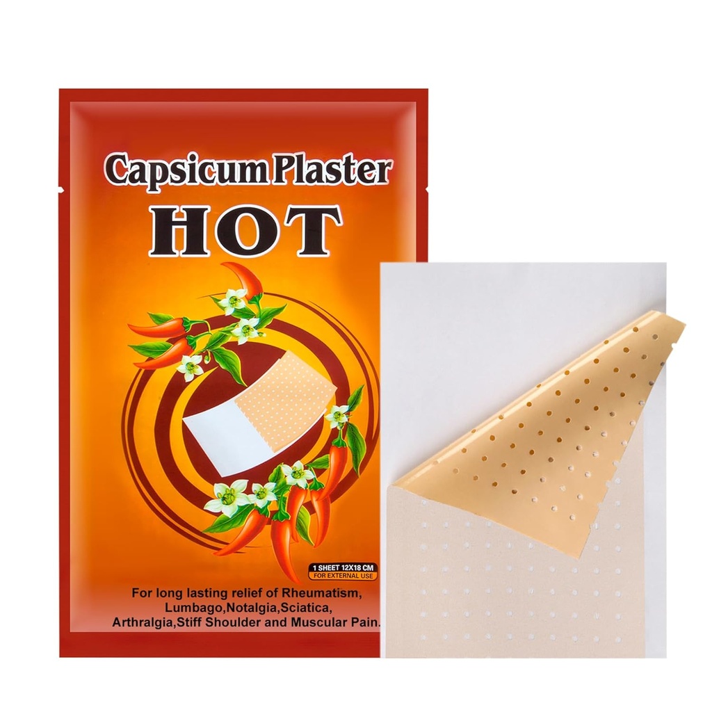KONGDY Patches Capsaicin, 4,72"x7,08" Hot Capsicum Patch (100)