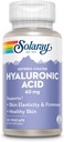SOLARAY Hyaluronique Acid Triple Strength - Skin Elasticity and Firmness Support - Plus Vitamine C - Lab Vérifié, 60 jours Garantie de remboursement, 30 portions, 30 VegCaps