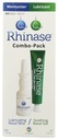 Combo soin de la nasale de Rhinase - Gel nasal (1 oz) et spray saline (1 oz) pour la sécheresse, le soulagement de l'allergie et la prévention des saignements, sans aloès et pH équilibré