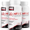 Facteur de force LeanFire avec Next-Gen SLIMVANCE, pilules d'énergie avancée avec des vitamines B et caféine pour stimuler le métabolisme, améliorer la concentration, et améliorer la performance d'entraînement et de conditionnement physique, 60 comte (paquet de 3)