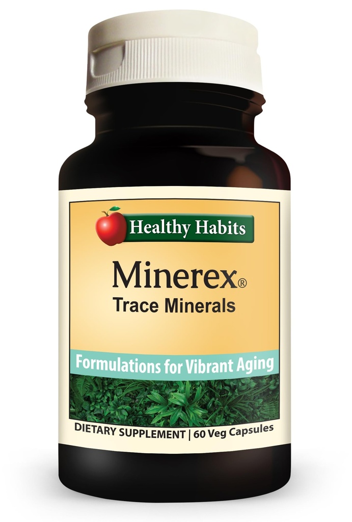 Habitudes saines MINEREX Supplément minéral complet haute puissance avec Sentramin Plant et Sea Bed Minerals dérivés du Végétate Sénonien 60-Count