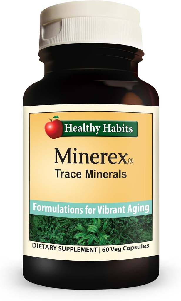 Habitudes saines MINEREX Supplément minéral complet haute puissance avec Sentramin Plant et Sea Bed Minerals dérivés du Végétate Sénonien 60-Count