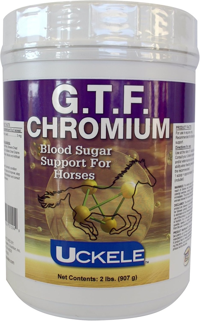 Supplément Cheval de chrome Uckele G.T.F. - Supplément Vitamine & Minéraux Hippiques - 2 livres (lb)
