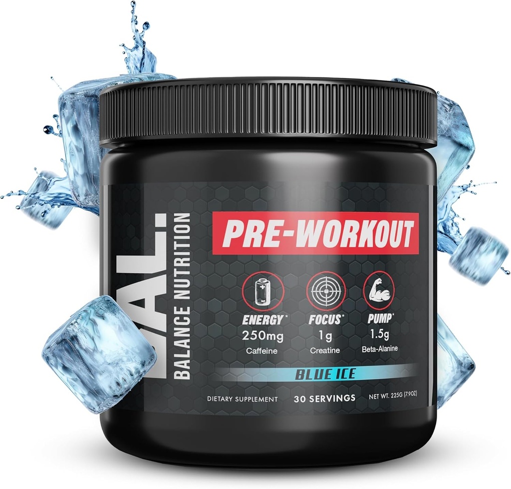 Pre-Work Out, 30 Servings (Blue-Ice)
