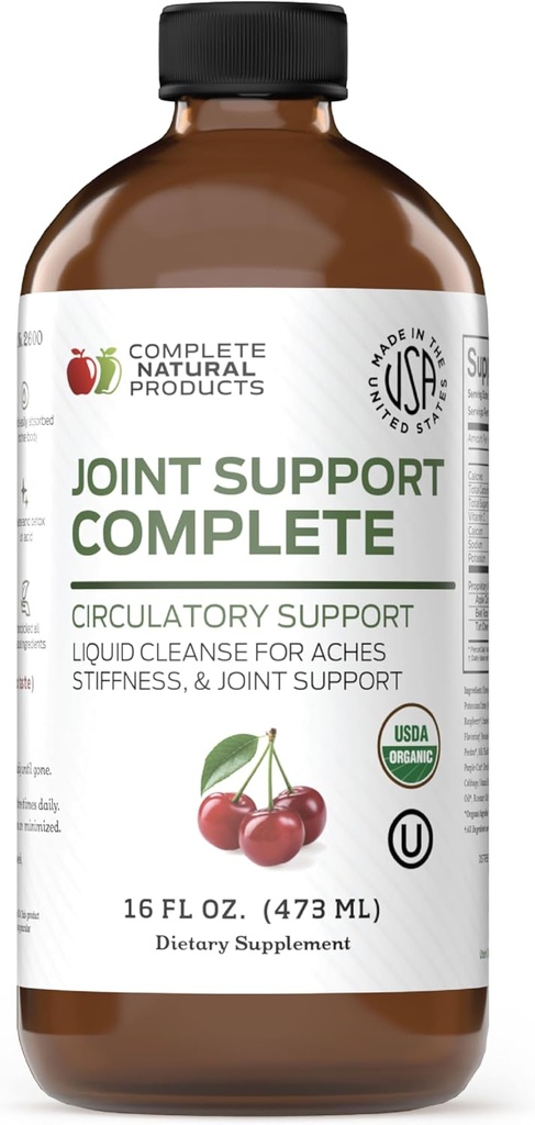 Produits naturels complets Joint Support Complet - 16 Fl Oz Organic Joint Support Supplément & Uric Acid Cleanse
