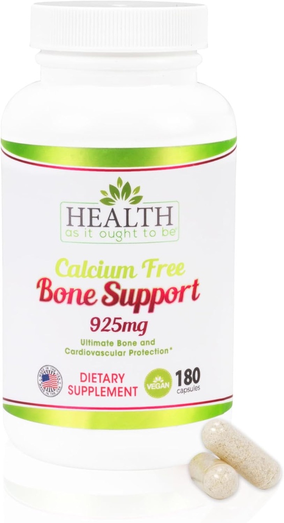 Santé comme il devrait être sans calcium Bone Supplément de soutien aux os d'Ultime Protection osseuse et cardiovasculaire d'Ultime