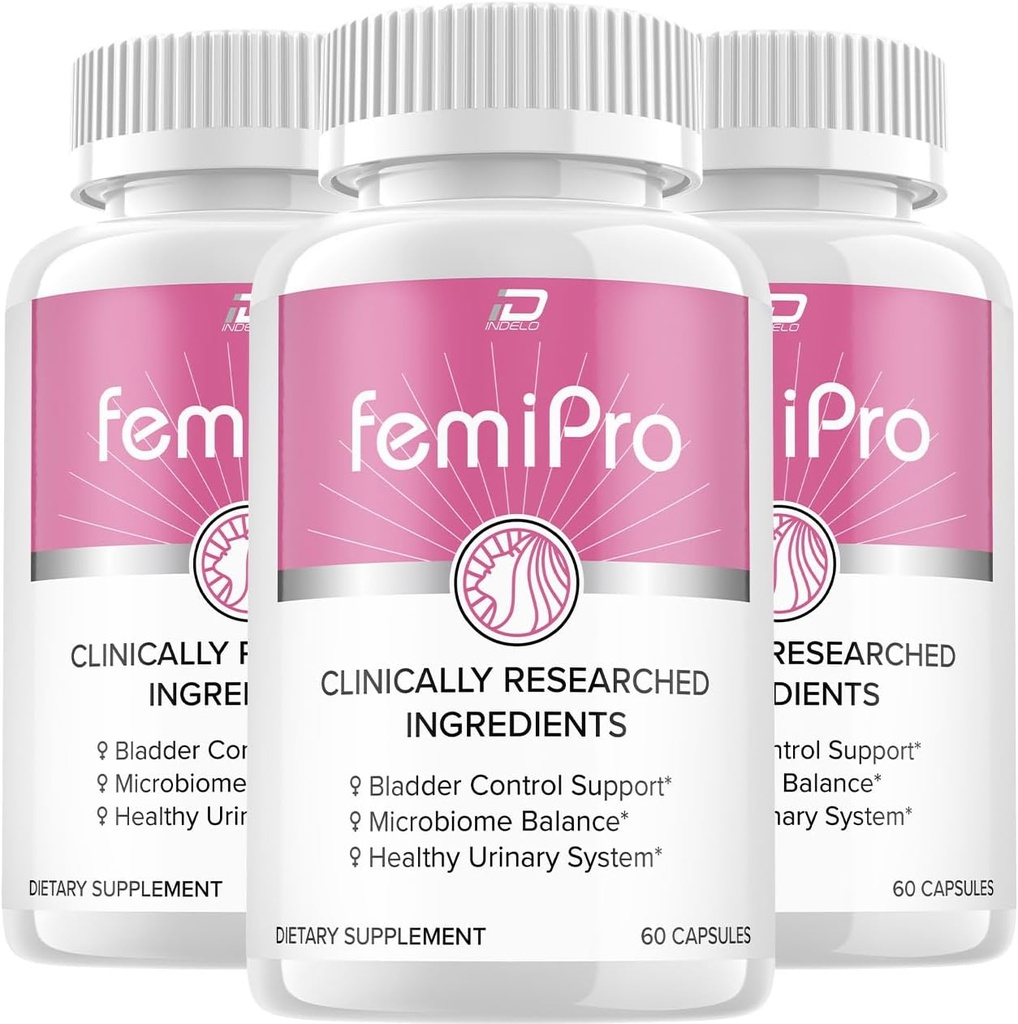 Supplément FemiPro - Probiotique Femi Pro Pills, FemiPro Support 24 heures Microbiome Probiotique Contrôle urinaire Santé, Avis Femie Pro (3 Pack - 180 Capsules)